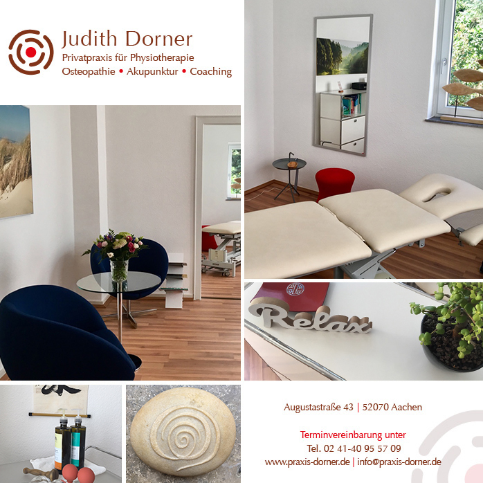 Physiotherapie, Osteopathie und Akupunktur - Judith Dorner - Aachen